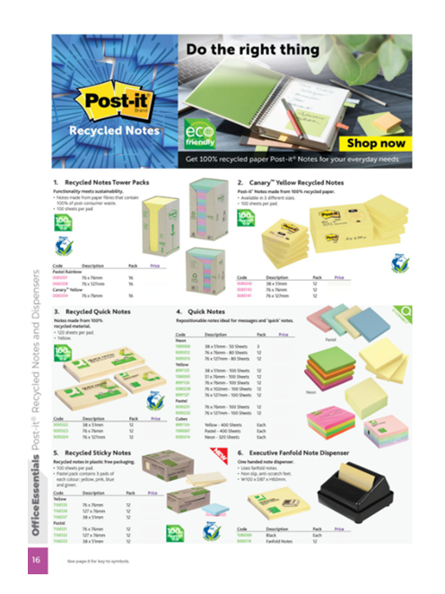 Catalogue showing Green Choice