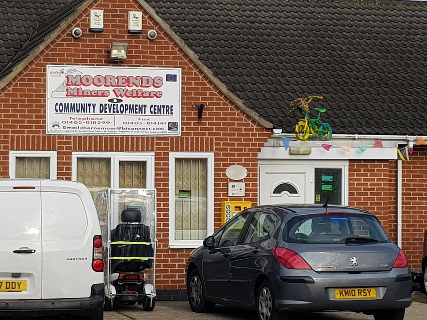 Front of Flood Appeal center