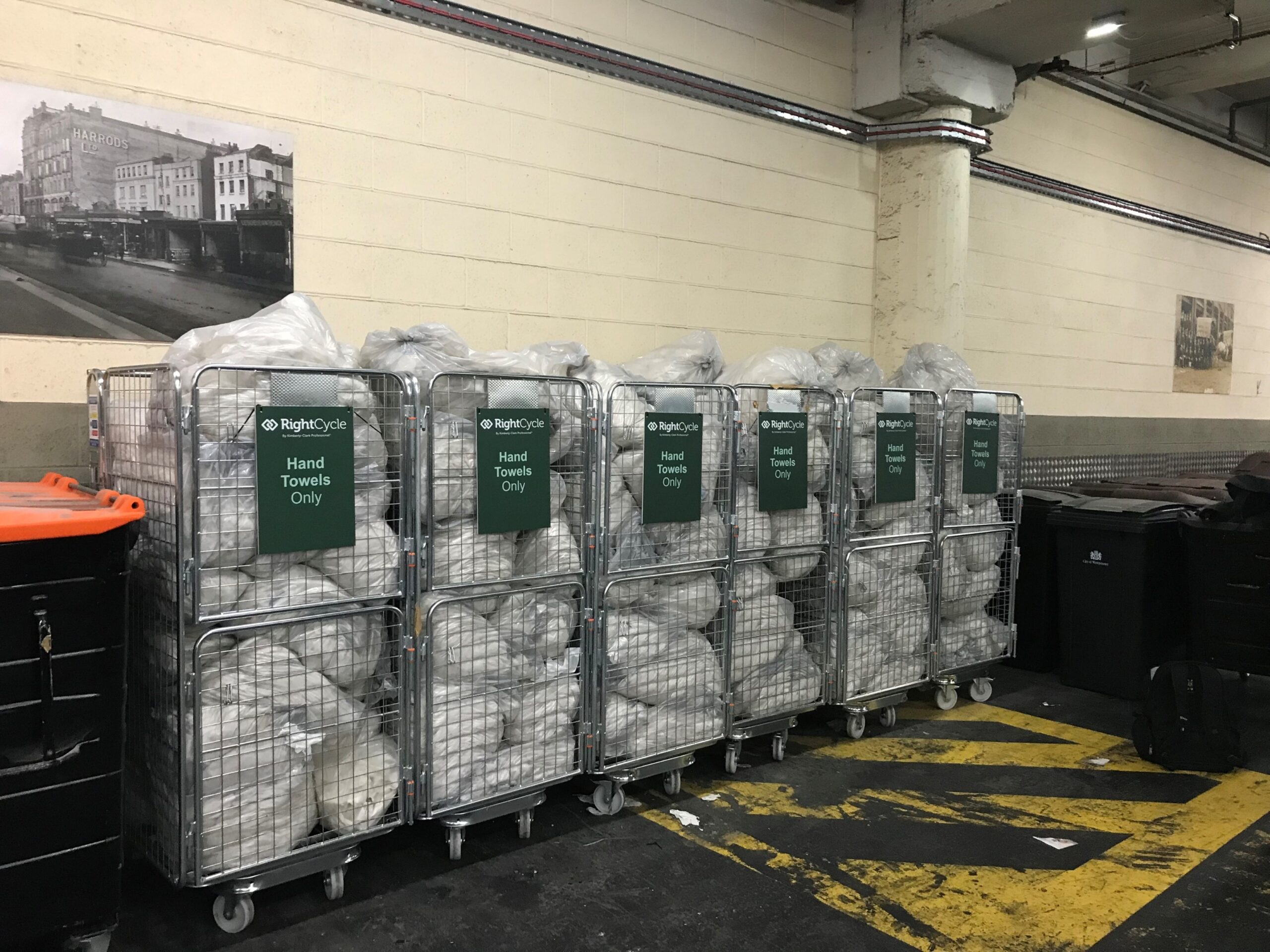 Harrods paper hand towel recycling