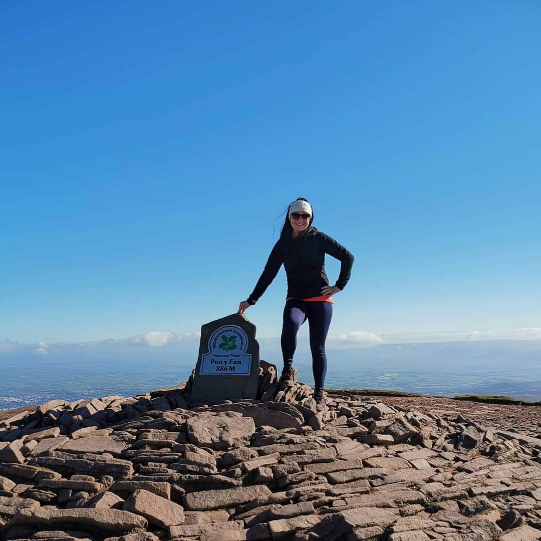 Jules Weaver at Pen y Fan