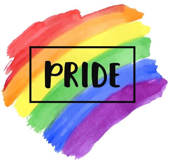 Pride watercolour logo