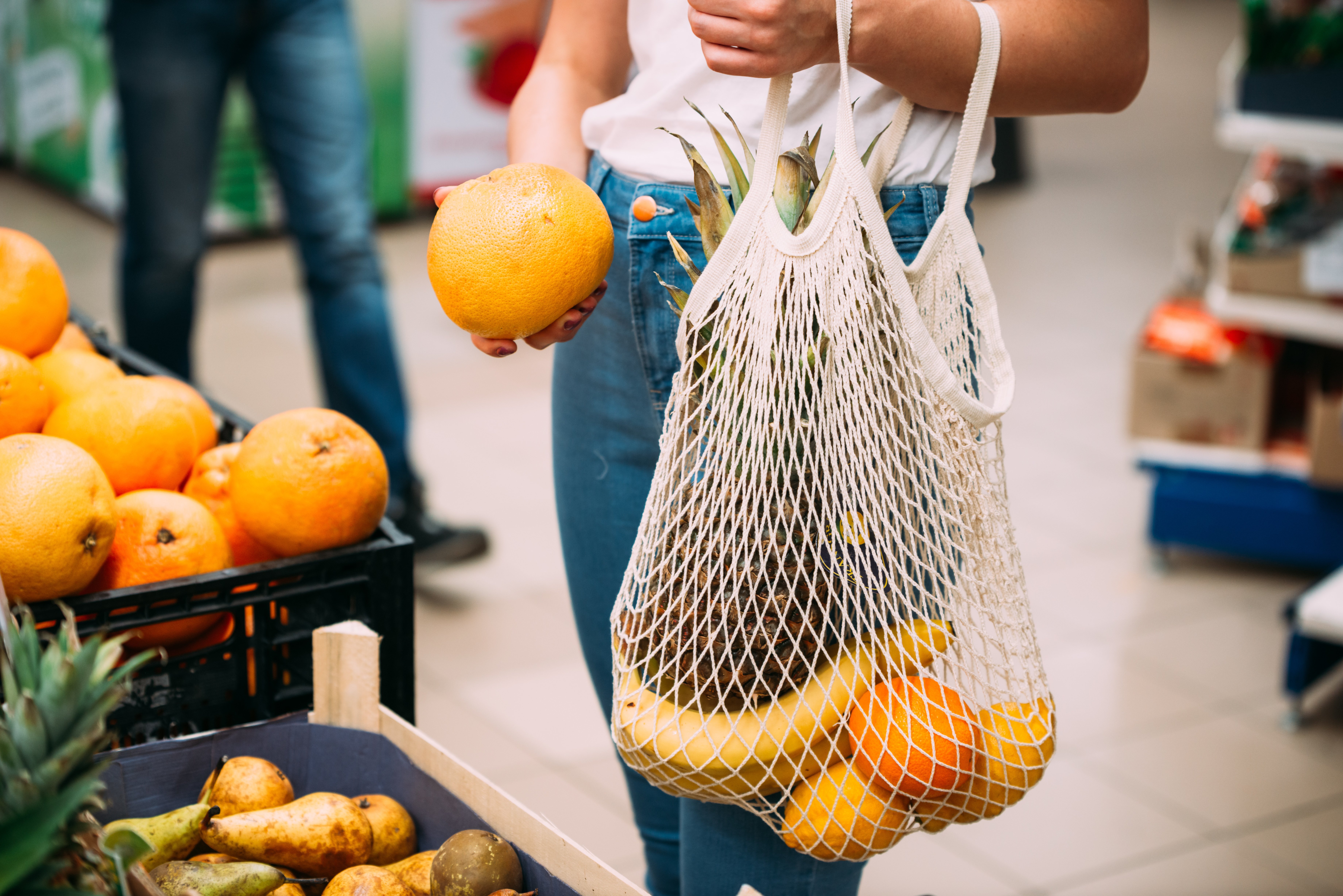 cotton bag for fruit